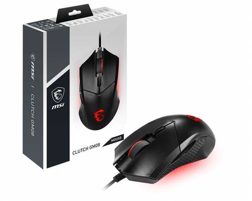 Clutch GM08 Gaming Mouse, Black, USB