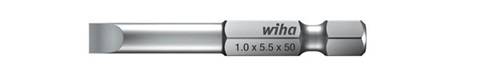 Bit, Schlitz, Klingen-B.5,5mm L.70mm, CV-Stahl,gehärtet, Klingenstärke 1mm, Wiha