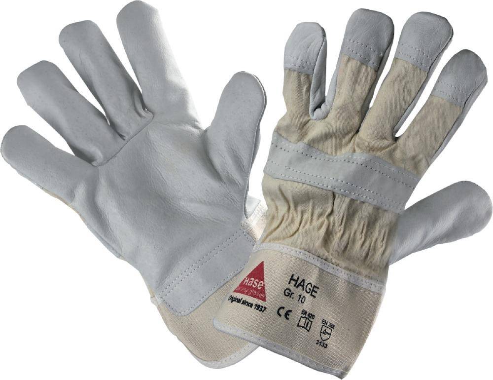 Handschuh Hage, Rindvoll leder, Gr. 10