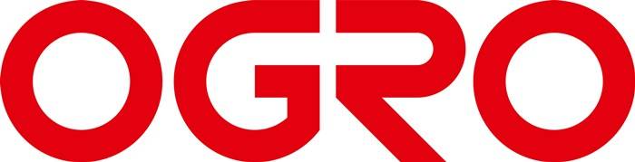 Logo der 'GR' in fetten, eckigen roten Buchstaben auf weißem Hintergrund.