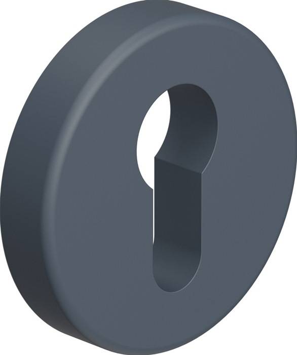 Schlüsselrosette 306.23PBLN 90 Ku.90 Schildst.10,5mm BB rd.HEWI