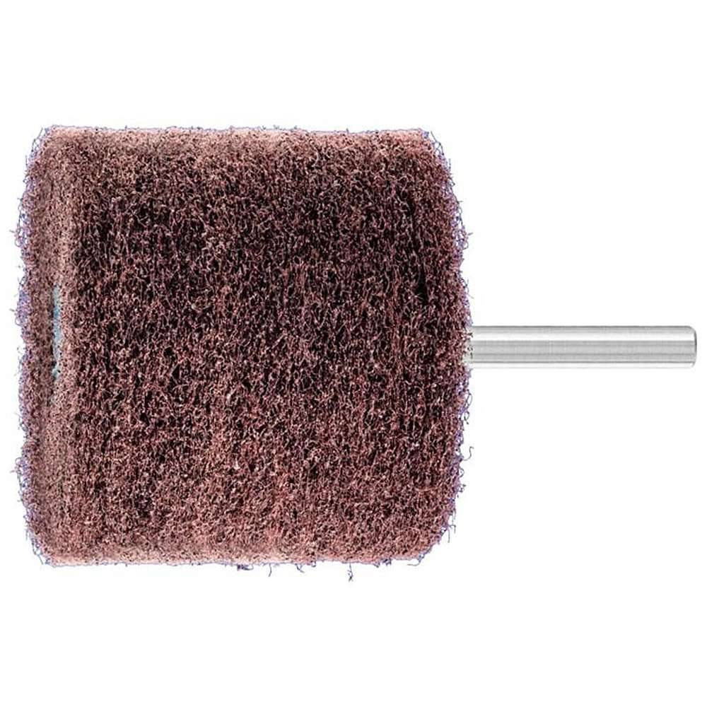 Schleifräder - PFERD POLINOX® - Schaft-Ø 6 mm - zur Konturbearbeitung - Bezeichnung PNR 6050/6 A 180 - Besatzmaße (D x T) 60 x 50 mm - Korngröße