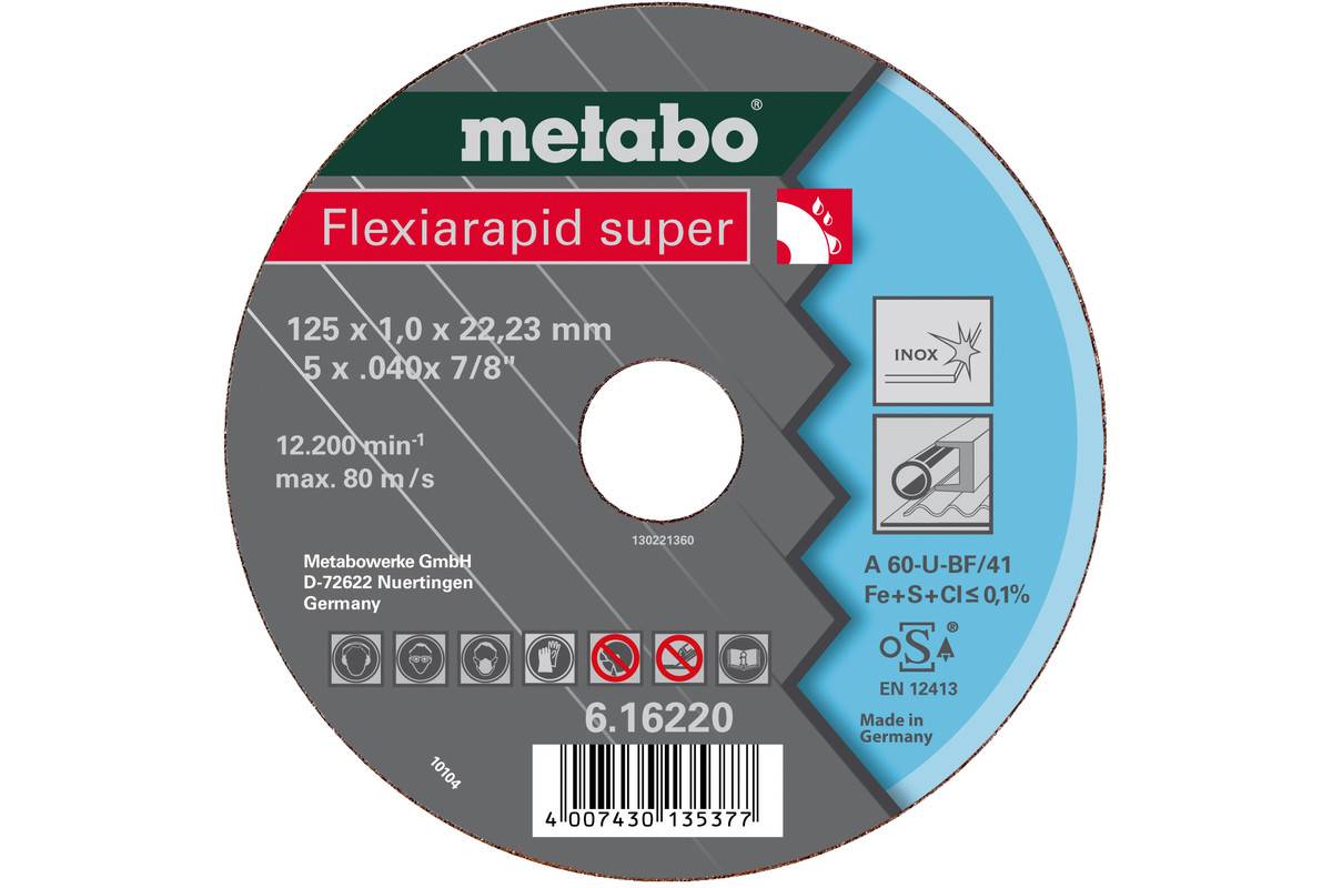 Flexiarapid super 150x1,6x22,23 Inox, Trennscheibe, gerade Ausführung (616224000