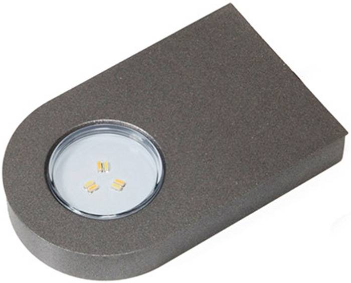 Anbauleuchte Glaspoint Warmweiß od.Emotion 12 V 0,8 W Rahmen Edelstahlfarben L&S