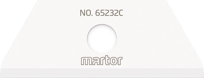 Keramikklinge Nr.65232C L49,9xB18,9xS0,65mm m.Lochung 2 St./Karte MARTOR