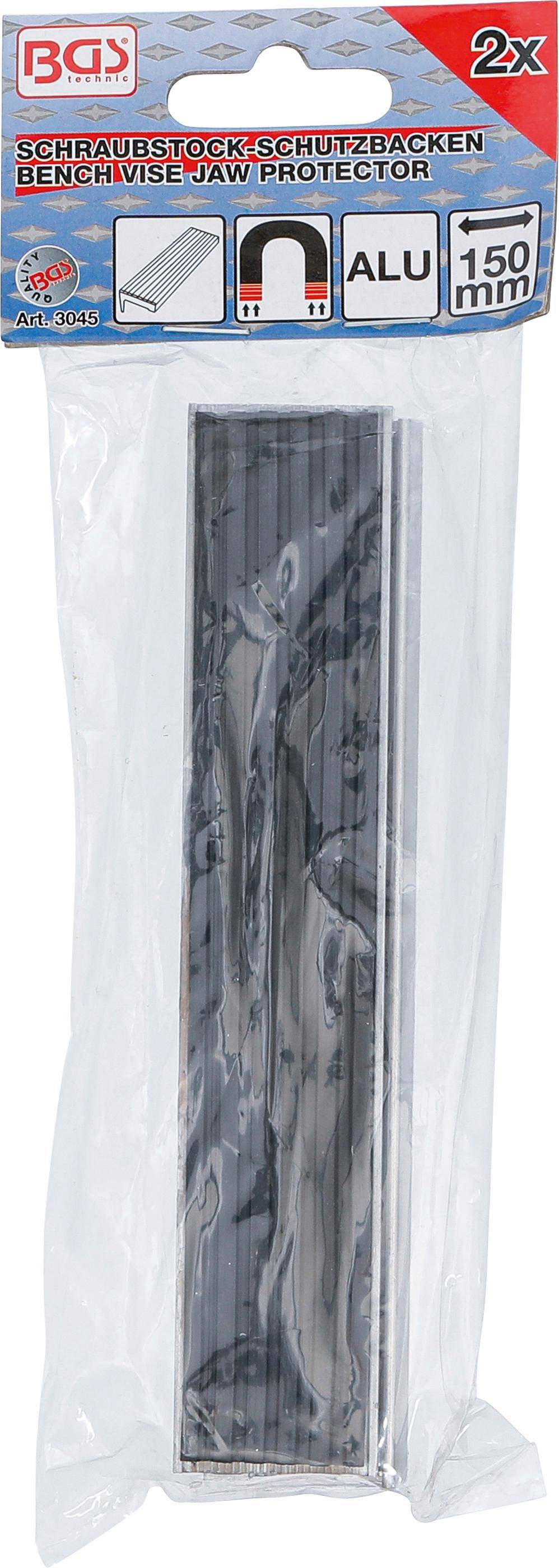 BGS technic Schraubstock-Schutzbacken | Aluminium | Breite 150 mm |