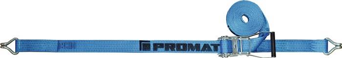 Zurrgurt DIN EN 12195-2 L.10m B.50mm m.Ratsche+Spitzh.LC U 5000 daN PROMAT