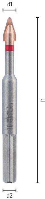 Eine metallische Kartusche mit der Beschriftung 