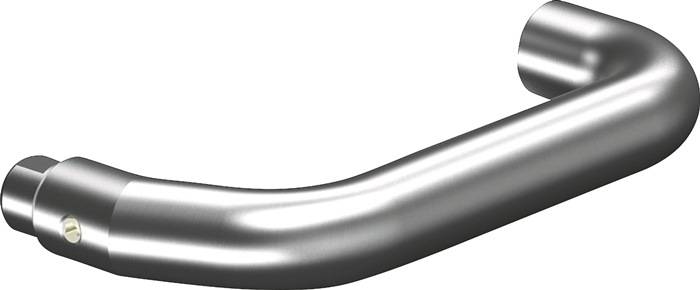 Profiltürdrückerlochteil OGRO 8100V AL 8mm Alu.F1 schräg OGRO