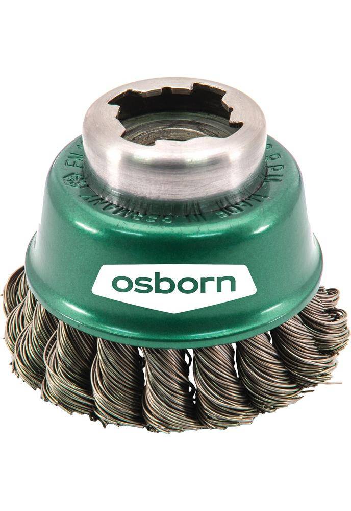 osborn Topfbürste X-LOCK Ø 65 mm M14 Drahtstärke 0,5 mm VA 12500 min-¹