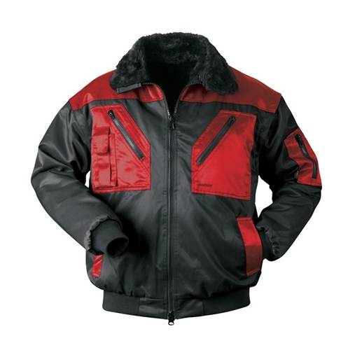 Pilotjacke LEVANGER 4-in-1 Gr.XL schwarz/rot 60%CO 40%PES TEX-PROTECTOR