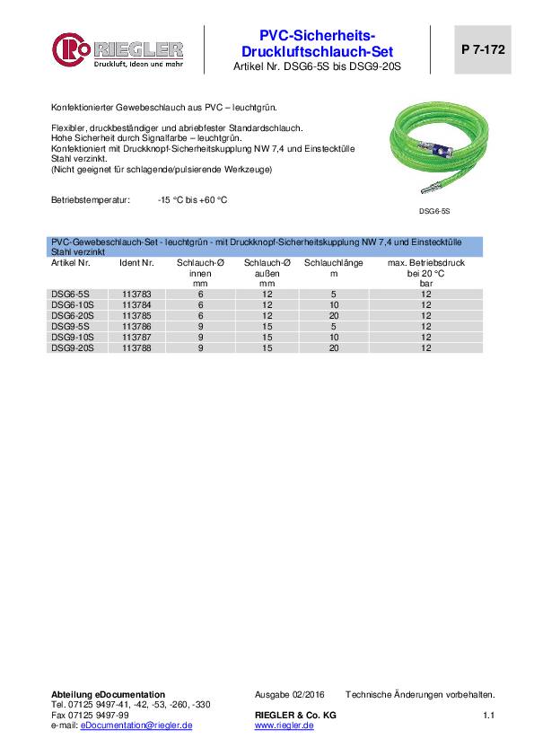 Gewebeschlauchset ID 9mm AD 15mm L.5m leuchtgrün