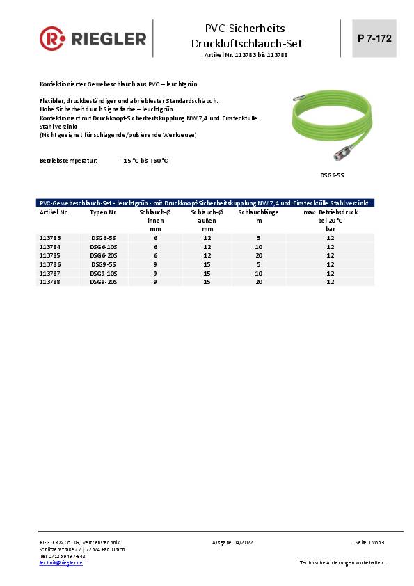 Gewebeschlauchset ID 9mm AD 15mm L.5m leuchtgrün