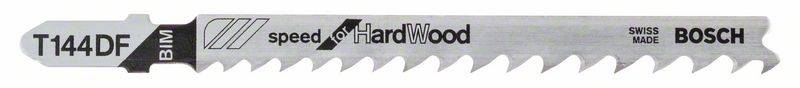 Bosch Stichsägeblatt T 144 DF Speed for Hard Wood, 25er-Pack