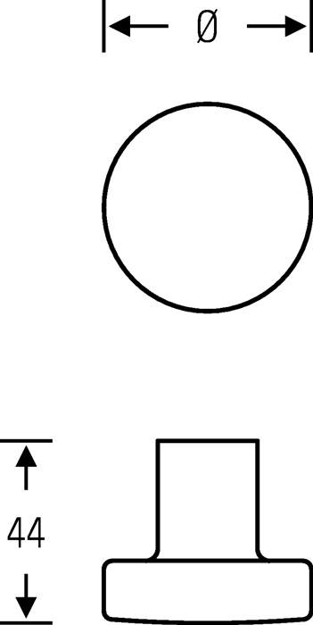 Türknopf-Lochteil 08 0829 04600 VA 6204 Aufnahme 8mm ger.FSB