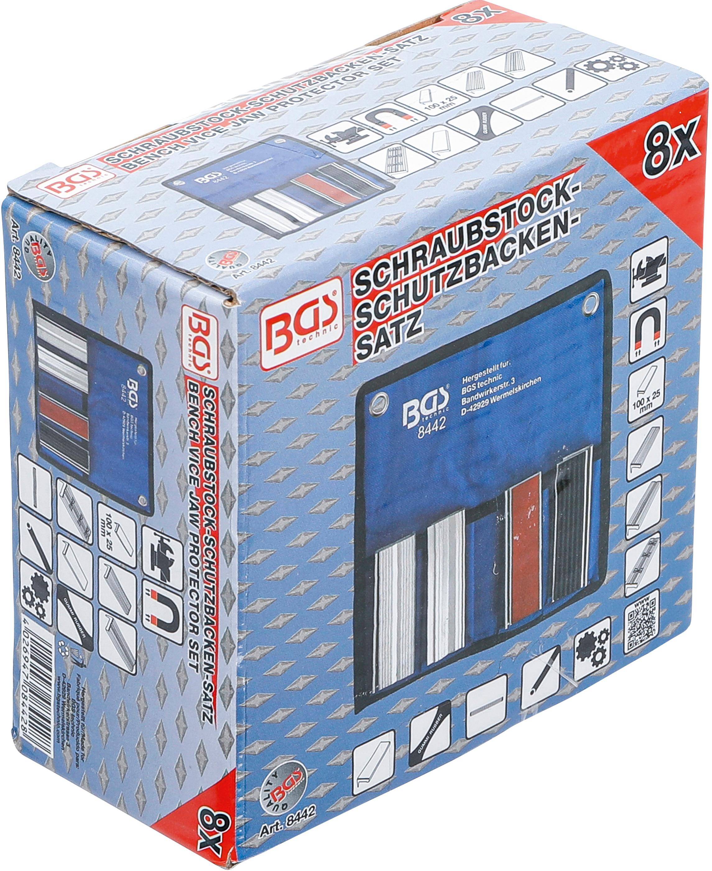 BGS technic Schraubstock-Schutzbacken-Satz | Aluminium | 100 mm |