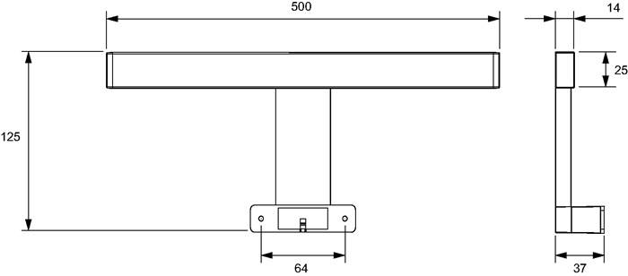 Anbauleuchte Lilium Emotion 12 V 7 W Rahmenfarbe CR L&S