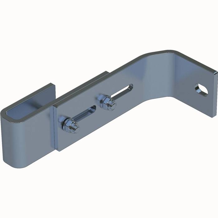 Wandhalter f.Holme 58x25mm G.0,9kg VA verstellbar f.Wandabstand 150-190mm Zarges