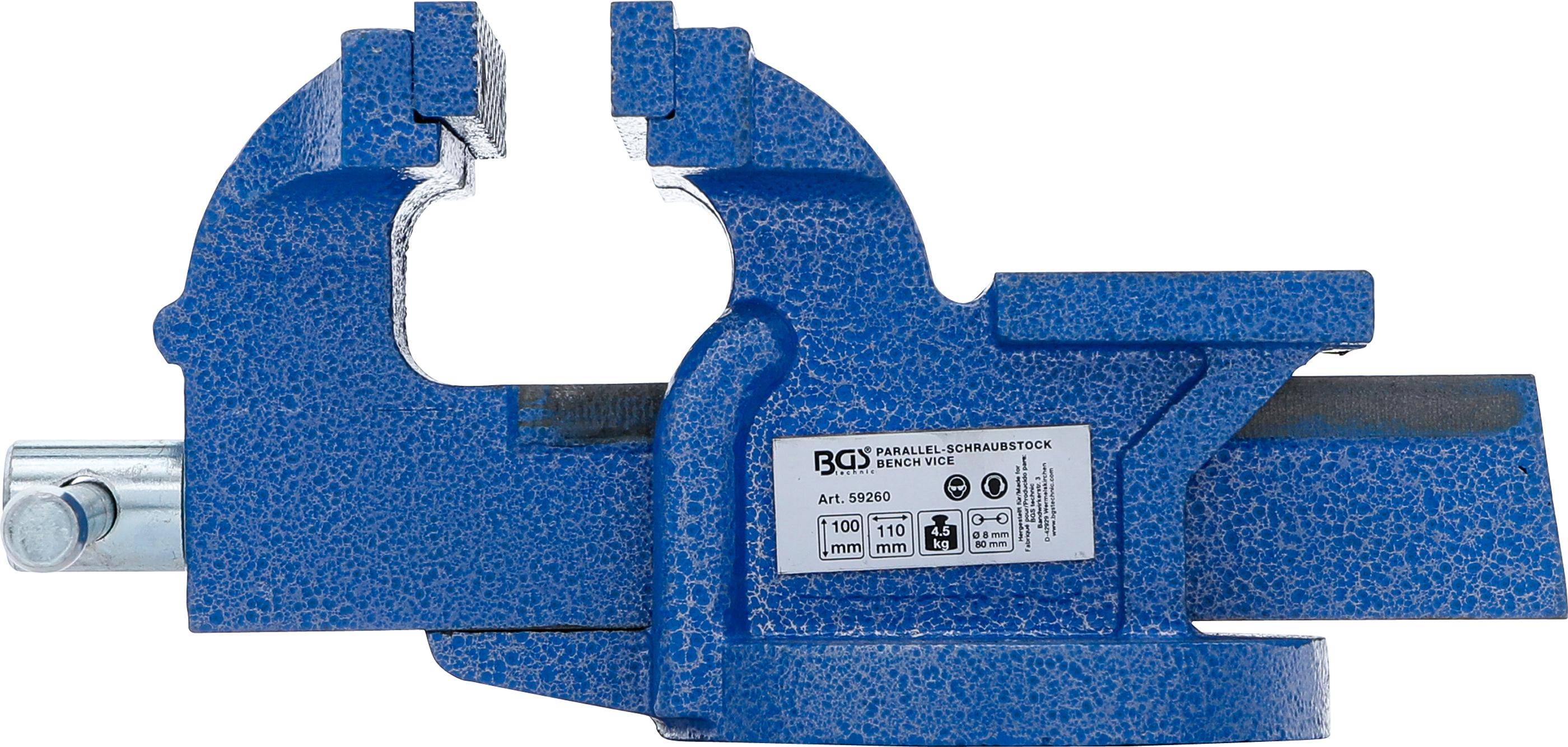 BGS technic Parallel-Schraubstock | 100 mm Spannbacken