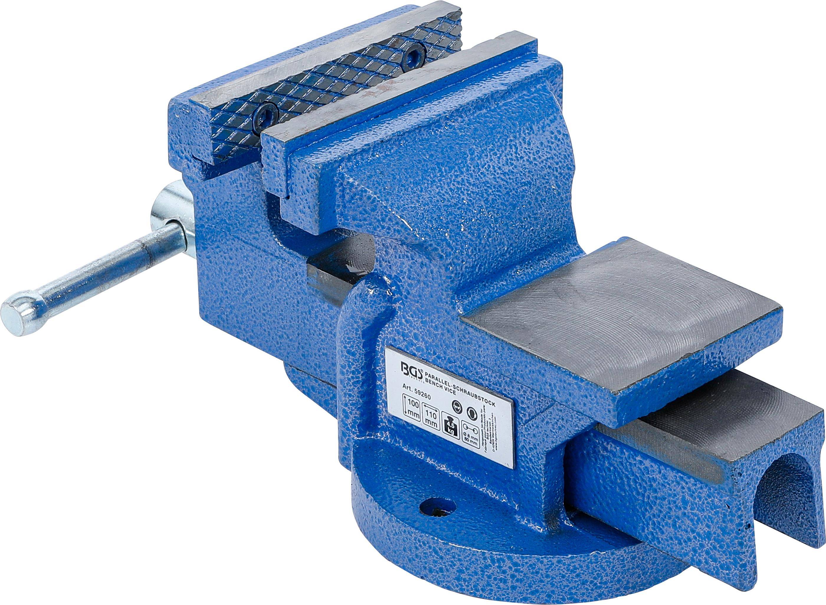 BGS technic Parallel-Schraubstock | 100 mm Spannbacken