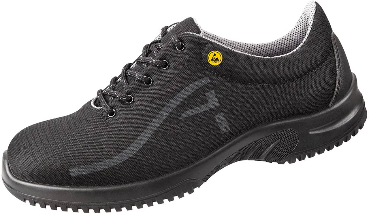 Halbschuh schwarz ESD - 48, 31628 ESD-Sicherheitsschuhe uni6 Damen / Herren, S3