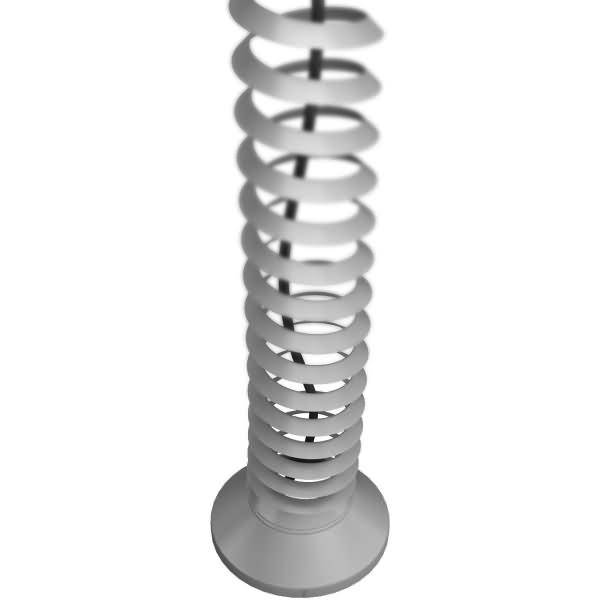 Kabelspirale vertikal flexibel silber