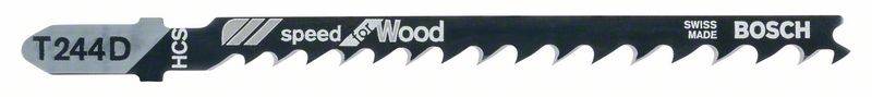 Bosch Stichsgeblatt T 244 D Speed for Wood, 100er-Pack