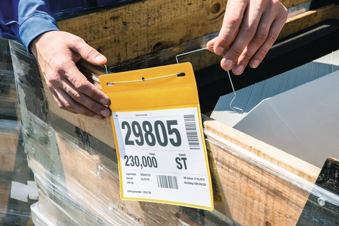 Dokumententasche B210xH148mm DIN A5 quer m.flex.Drahtbügel Pak.a 50 St.
