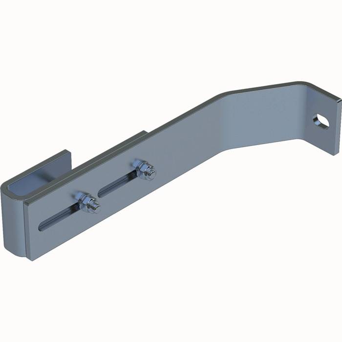 Wandhalter f.Holme 50x20mm G.1,8kg Stahl verz. verstellbar Zarges