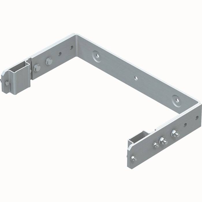 Wandhalter U-Bügel G.6,6kg Stahl verz. verstellbar f.Wandabstand 250-350mm