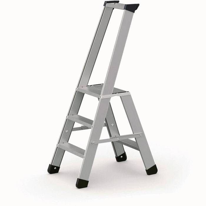 Stufen-Stehleiter Seventec S 3Stufen L.1,44m Arbeits-H.2,7m LM G.6kg Zarges