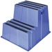 Schwerlasttritt Stufen 2 Plattform-H.500mm Ku.blau Schwerlasttritt Stufen 2 Plattform-H.500mm Ku.blau