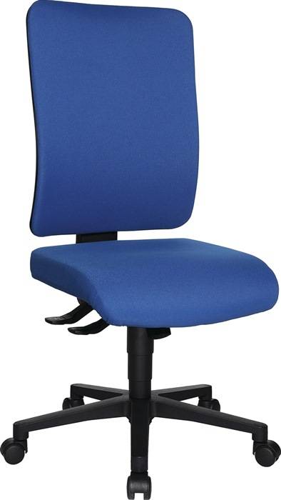 Bürodrehstuhl m.Synchr.-Techn.blau 450-550mm Trgf.110kg TOPSTAR