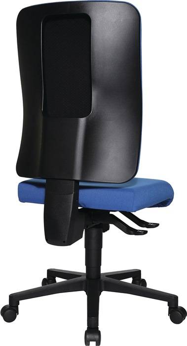Bürodrehstuhl m.Synchrontechnik blau 450-550mm o.Armlehnen Trgf.110kg TOPSTAR