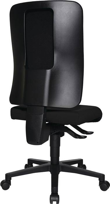 Bürodrehstuhl m.Synchrontechnik schwarz 450-550mm o.Armlehnen Trgf.110kg TOPSTAR