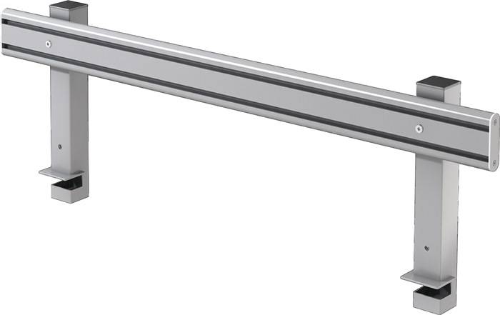 Orgaschiene z.Mont.am Schreibtisch graumeliert B1020xH365mm