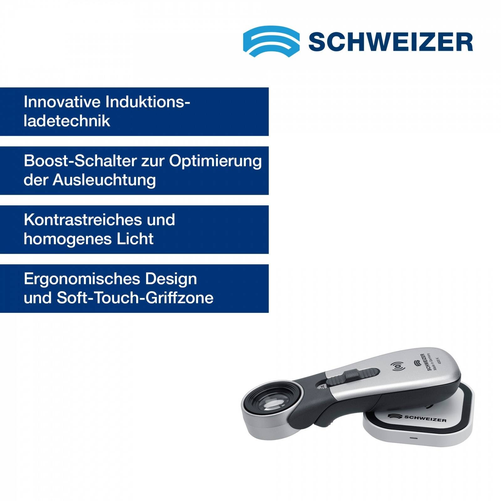 SCHWEIZER Set Tech-Line INDUKTION 4500K 15 x / Ø 22,8 mm, aplanatisch