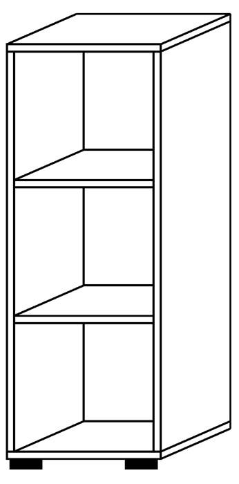 Regal Teda H1100xB400xT400mm Ahorndekor 3 OH