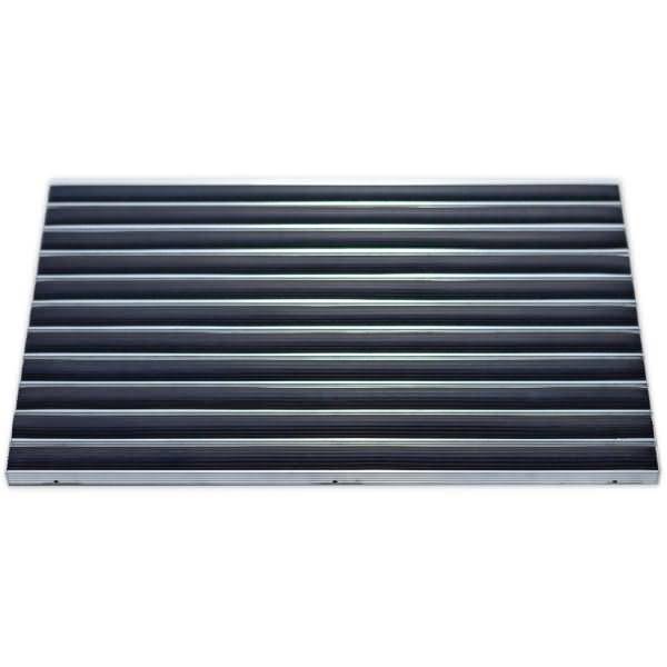 Schmutzfangmatte Eazycare Rub schwarz 58,5x38,5cm aluminium