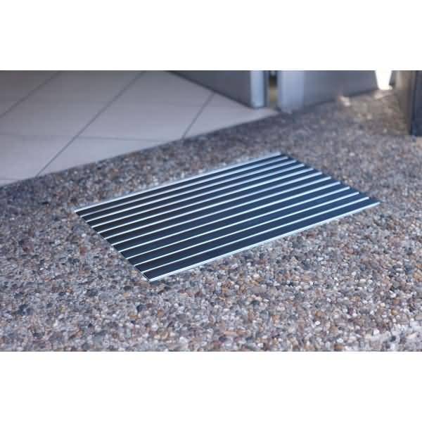 Schmutzfangmatte Eazycare Rub schwarz 58,5x38,5cm aluminium
