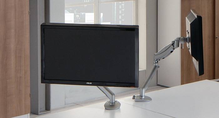 Bildsschirmschwenkarm 360° silber Gesamt-H.max.380mm A.529mm