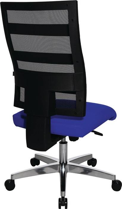 Bürodrehstuhl m.Punktsynchrontechnik schwarz/blau 450-550mm Trgf.110kg