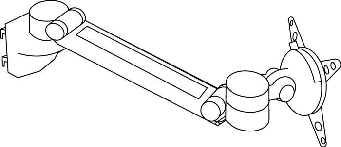 Schwenkarm dreh- u.schwankbar passend z.Orgaschiene