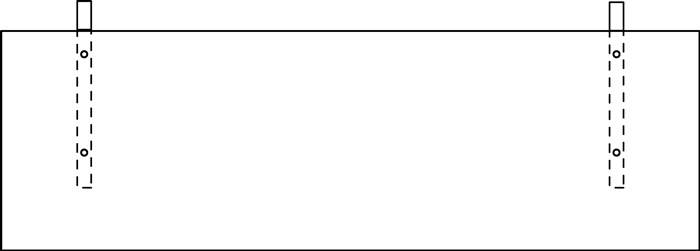 Akustik-Knieraumblende z.Mont.unter dem Schreibtisch graumeliert B1595xH500mm