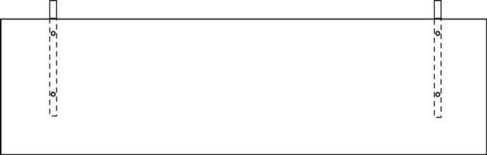 Akustik-Knieraumblende z.Mont.unter dem Schreibtisch graumeliert B1795xH500mm