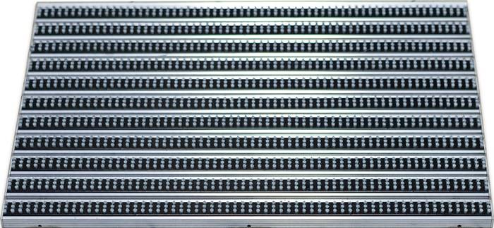 Aluprofilmatte grau Bürsten L385xB585mm