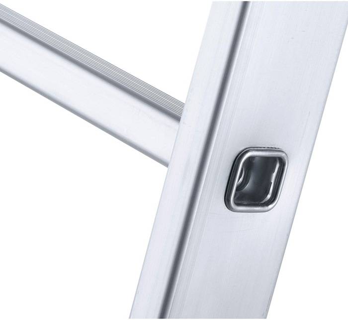 Sprossen-Regalleiter Stella LH 8Sprossen max.senkr.Einhäng-H.1,87-2,41m Zarges