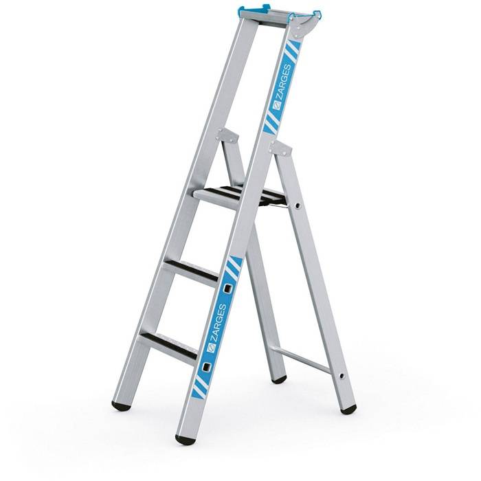 Stufen-Stehleiter R13step S 3Stufen L.1,59m Arbeits-H.2,8m LM G.8,3kg Zarges