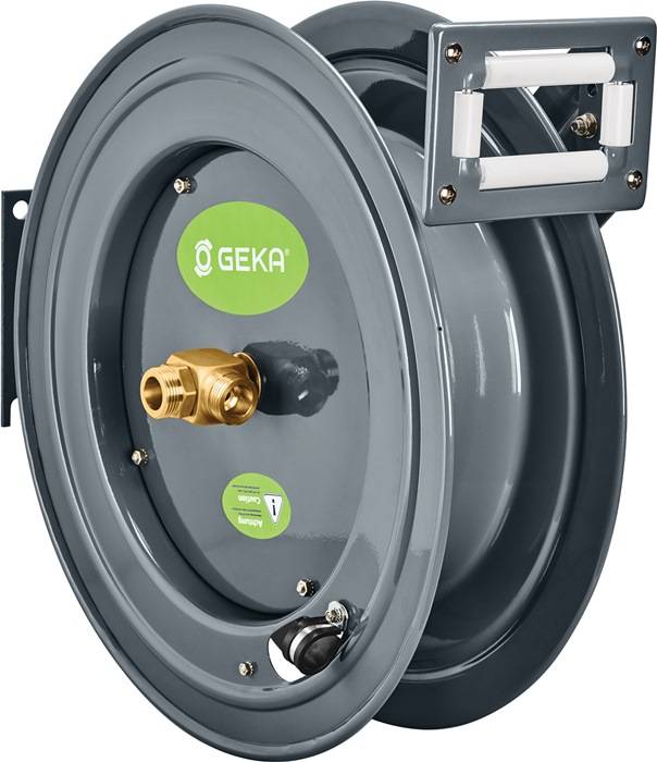 Schlauchaufroller PA20 Anschl.-Gew.33,25mm G 1 AG Zoll pulv.STA GEKA