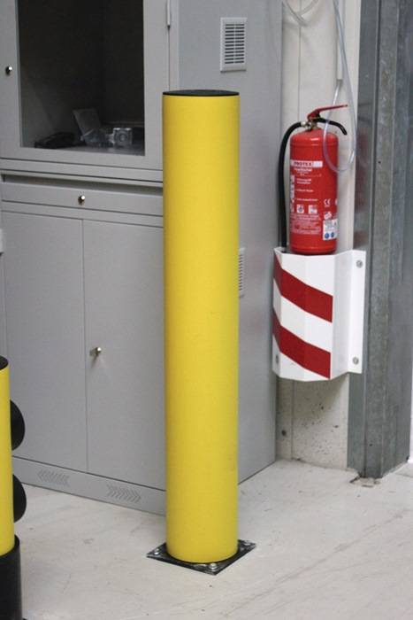 Rammschutzpoller Rohr-Ø200xH1200mm gelb z.Aufdübeln PE DANCOP